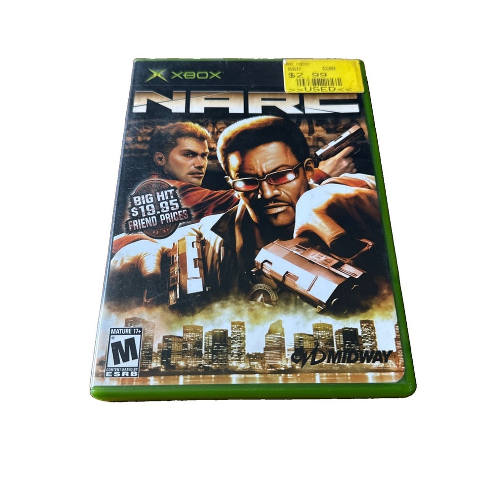 Narc Microsoft Xbox 2005 Complete CIB w/ Manual Action Adventure Game